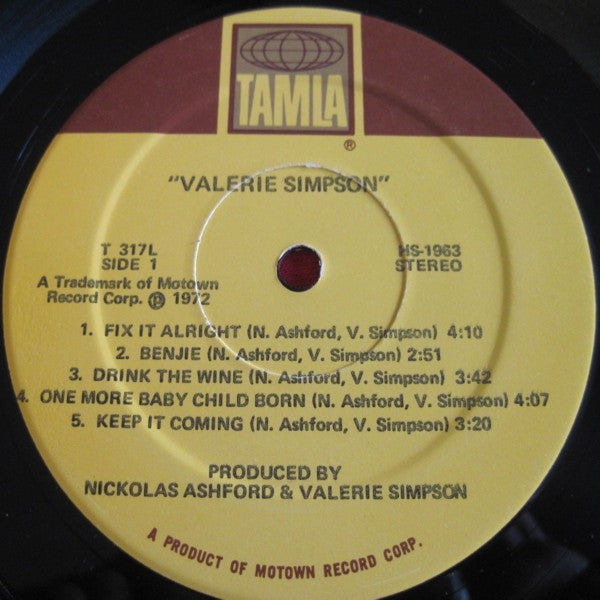 Valerie Simpson : Valerie Simpson (LP, Album)