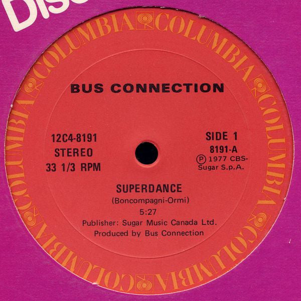 Bus Connection : Superdance / Don't Stop (12", Single)