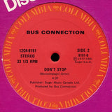 Bus Connection : Superdance / Don't Stop (12", Single)