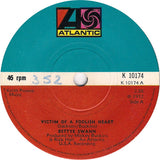 Bettye Swann : Victim Of A Foolish Heart / Cold Day (In Hell) (7", Single, Sol)