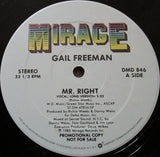 Gail Freeman : Mr. Right (12", Promo)