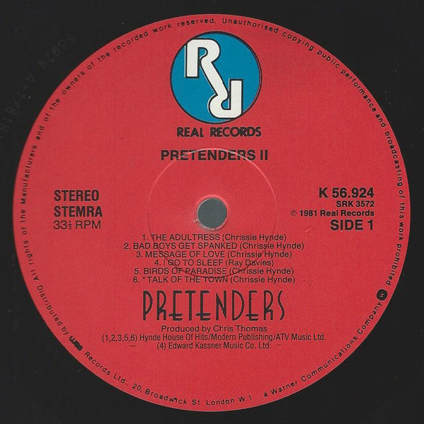 The Pretenders : Pretenders II (LP, Album)