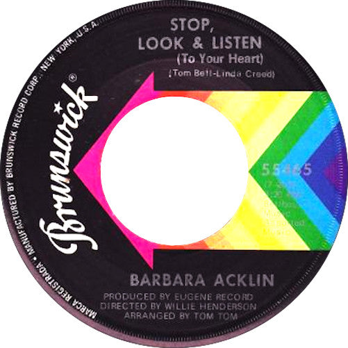 Barbara Acklin : Lady, Lady, Lady / Stop Look And Listen (7", Single)