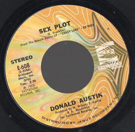Donald Austin : Sex Plot / Can't Stand The Strain (7")