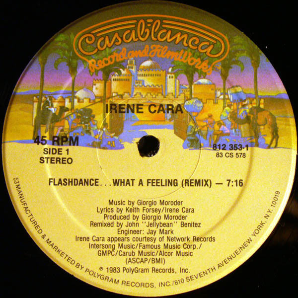 Irene Cara : Flashdance ... What A Feeling (Remix) (12", Single, 53)