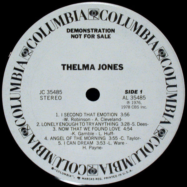 Thelma Jones : Thelma Jones (LP, Promo)