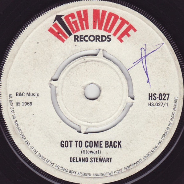 Winson Delano Stewart : Got To Come Back  (7", Single)