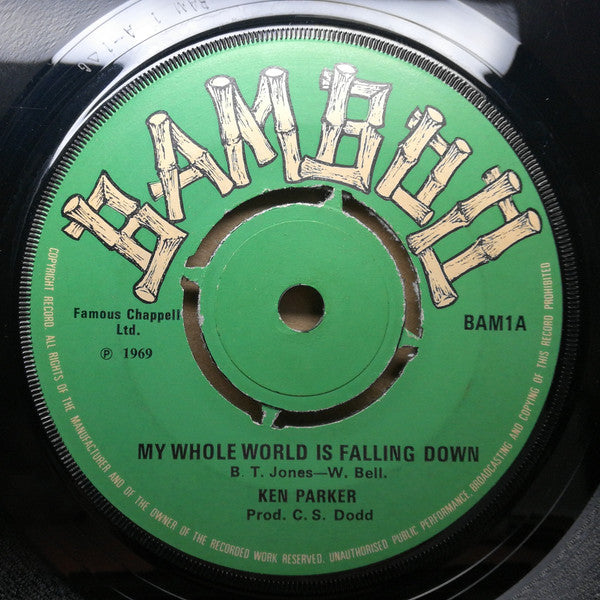 Ken Parker : My Whole World Is Falling Down (7", Single)