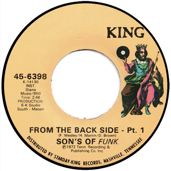 The Sons Of Funk : From The Back Side (7", Single)