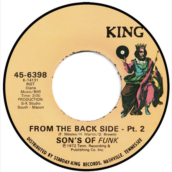 The Sons Of Funk : From The Back Side (7", Single)