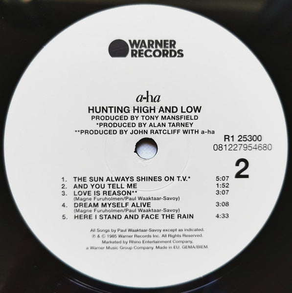 a-ha : Hunting High And Low (LP, Album, RE, RM)