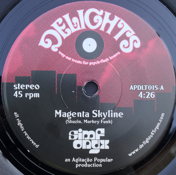Simfonyx : Magenta Skyline / The Unresolved (7", Single, Ltd)