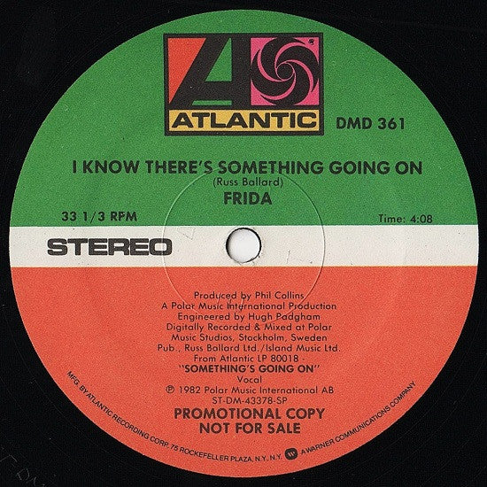 Frida : I Know There's Something Going On (12", Promo, SP )