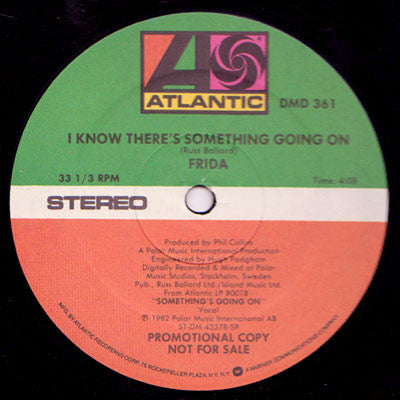 Frida : I Know There's Something Going On (12", Promo, SP )