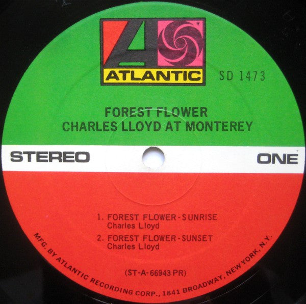 Charles Lloyd : Forest Flower (LP, Album, RE, PR)