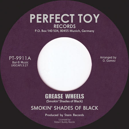 Smokin' Shades Of Black : Grease Wheels / Love Ship (7", Single, Ltd, RE)