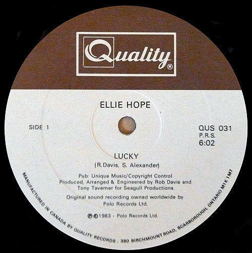 Ellie Hope : Lucky (12")