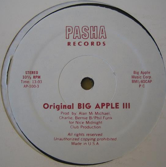 Various : Original Big Apple III (12", Mixed, Unofficial)