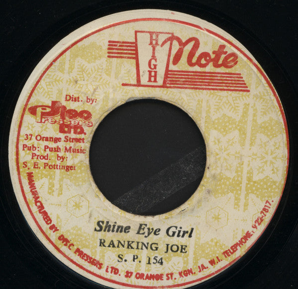Ranking Joe / The Revolutionaries : Shine Eye Girl / Shiney Skank (7", Red)