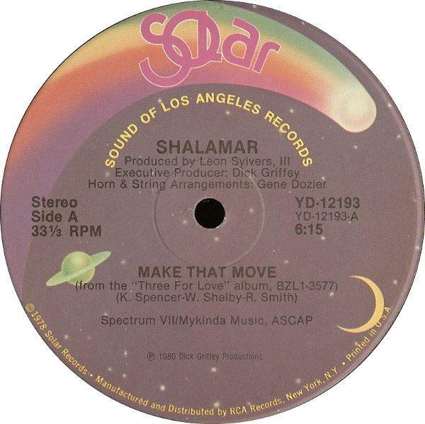 Shalamar : Make That Move (12")