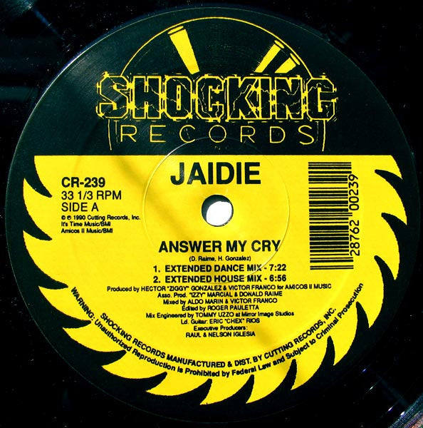 Jaidie : Answer My Cry (12", Maxi)