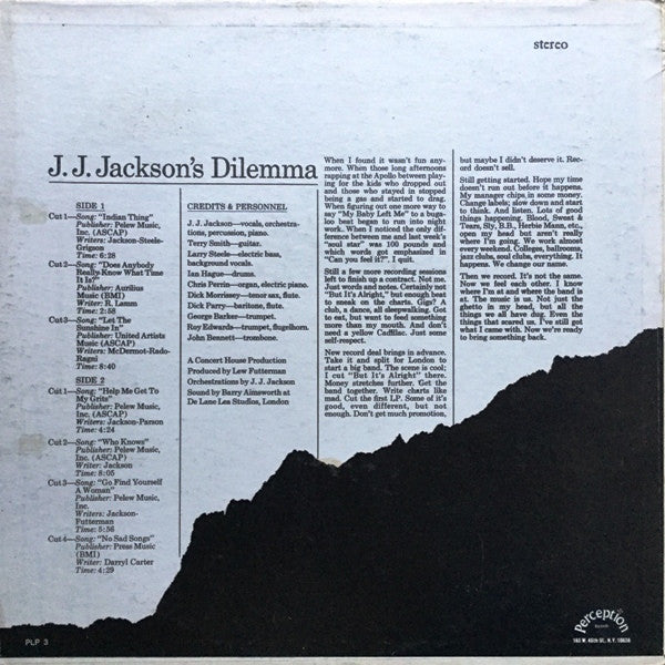 J.J. Jackson's Dilemma : J.J. Jackson's Dilemma (LP, Album)