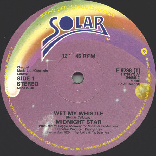 Midnight Star : Wet My Whistle (12")