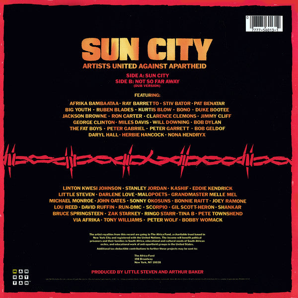 Artists United Against Apartheid : Sun City (12", Single)