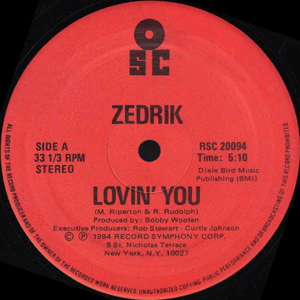 Zedric Turnbough : Lovin' You / Hard As A Rock (12", Single)