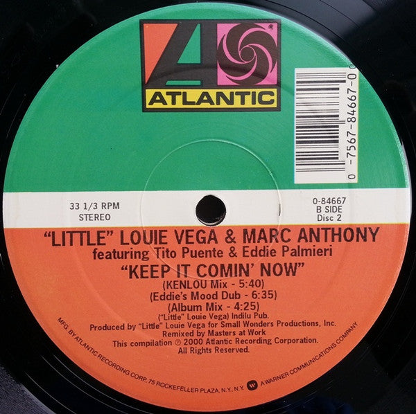 Louie Vega & Marc Anthony : Ride On The Rhythm / Keep It Comin' Now (2x12", Ltd)