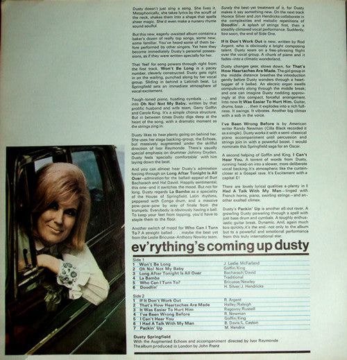 Dusty Springfield : Ev'rything's Coming Up Dusty (LP, Album, Mono)