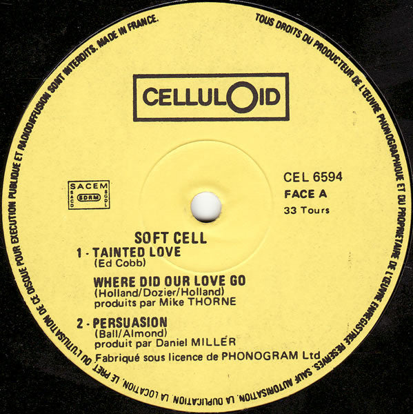 Soft Cell : Tainted Love / Where Did Our Love Go (12", Single, Yel)