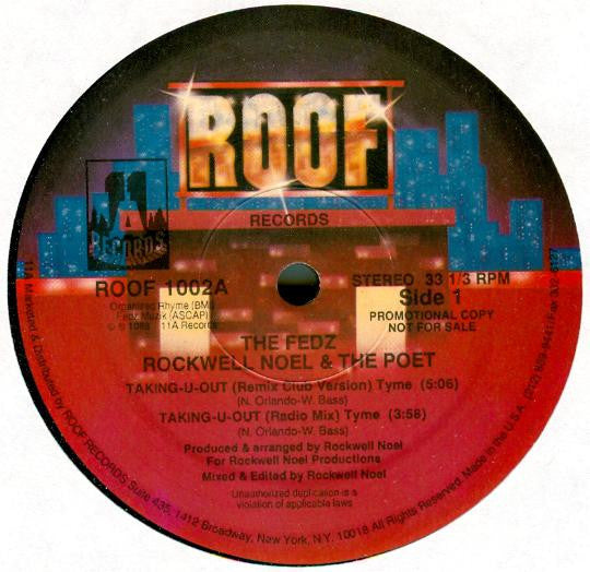 The Fedz (2) / Rockwell Noel & The Poet : Taking-U-Out (12", Promo)