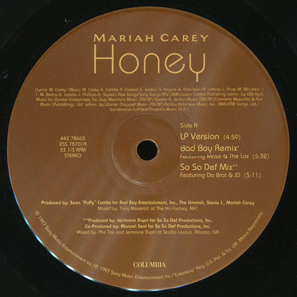 Mariah Carey : Honey (2x12")