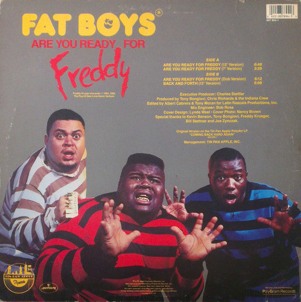 Fat Boys : Are You Ready For Freddy (12", Maxi)