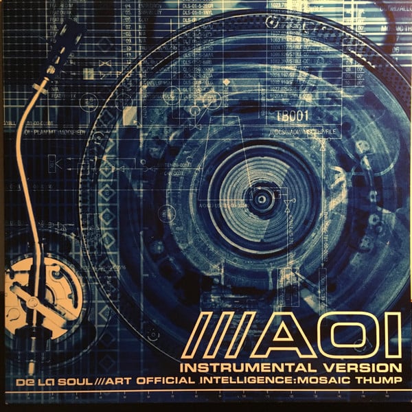 De La Soul : Art Official Intelligence: Mosaic Thump Instrumental Version (2xLP, Album, Promo)