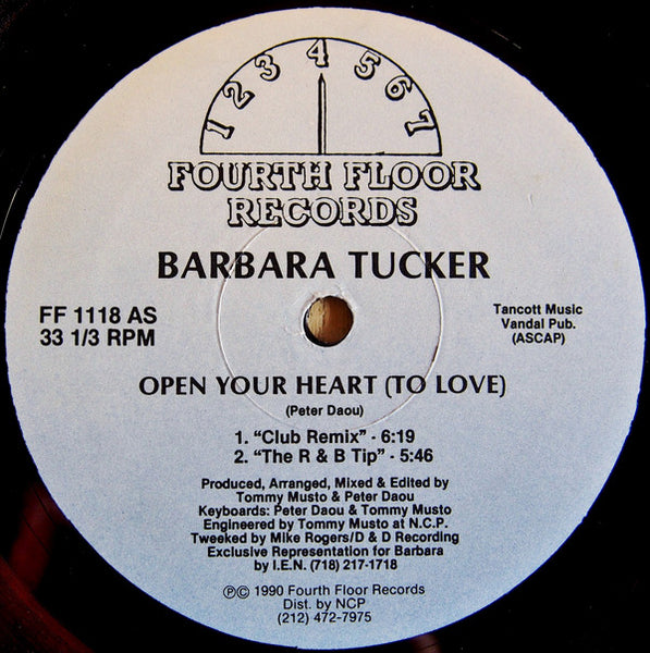 Barbara Tucker : Open Your Heart (To Love) (12")