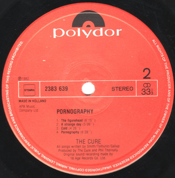The Cure : Pornography (LP, Album)