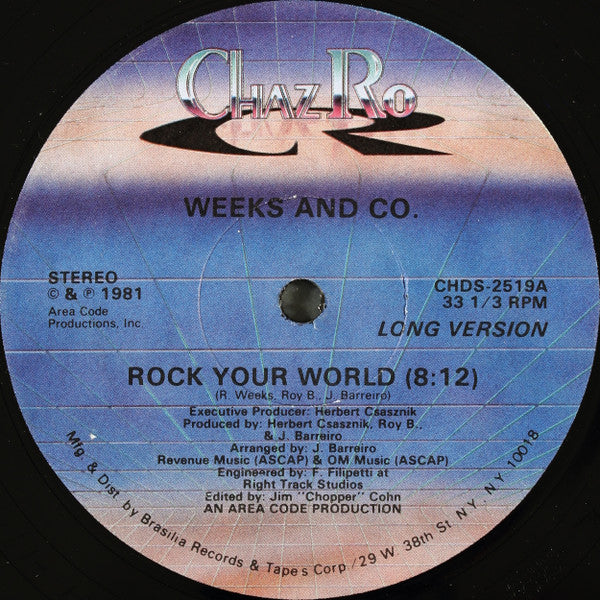 Weeks & Co. : Rock Your World (12")