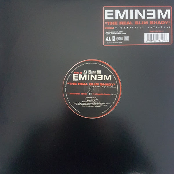 Eminem : The Real Slim Shady (12", Promo)
