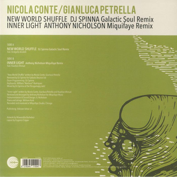 Nicola Conte / Gianluca Petrella : New World Shuffle / Inner Light (12")