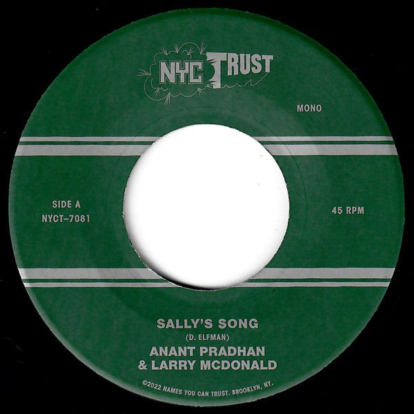 Anant Pradhan & Larry McDonald : Sally's Song / It Had Better Be Tonight (7", Mono)