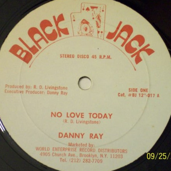 Danny Ray (2) : No Love Today (12")