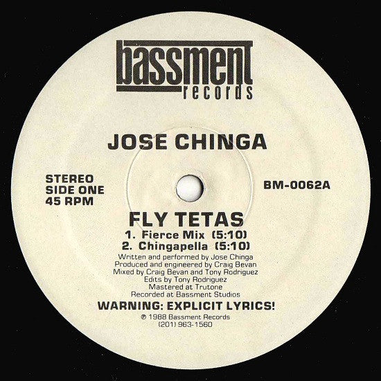Jose Chinga : Fly Tetas (12")