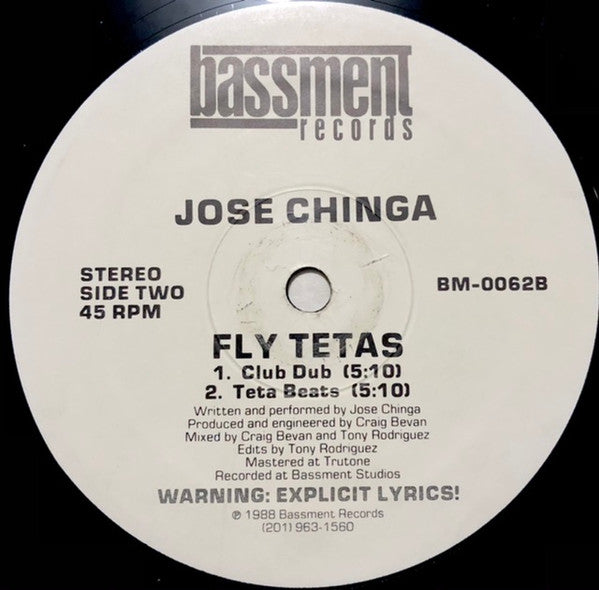 Jose Chinga : Fly Tetas (12")