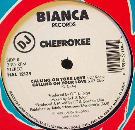 Cherokee (5) : Don't Go Away / Calling On Your Love (12", Promo)