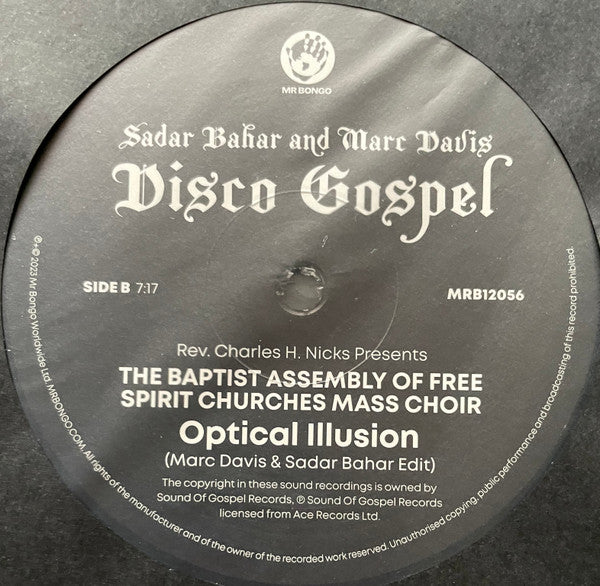 Sadar Bahar And Marc Davis (4) : Disco Gospel  (12")