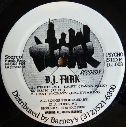 DJ Funk : Psycho Funk EP  (12")