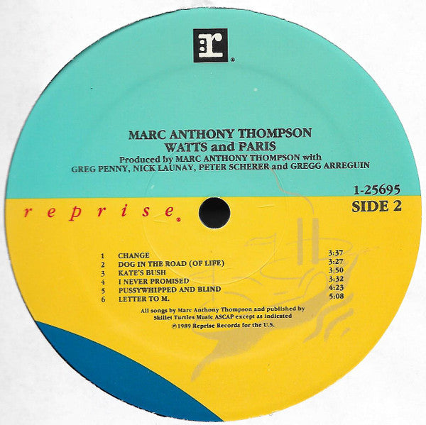 Marc Anthony Thompson : Watts And Paris (LP, Album)