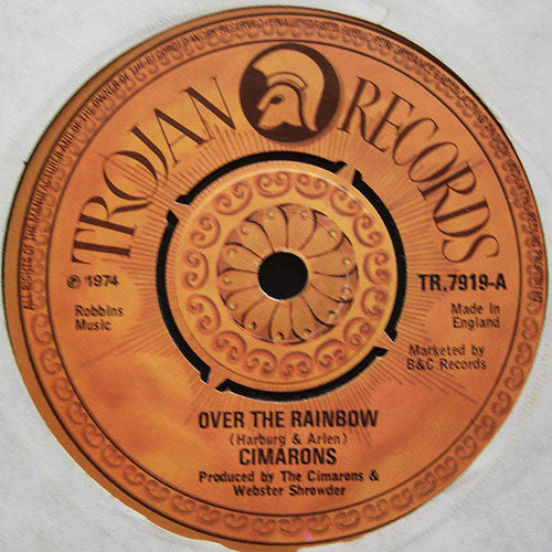 The Cimarons : Over The Rainbow / We Are Not The Same (7")